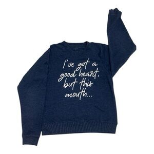 Navy Blue Graphic Sweatshirt small women’s